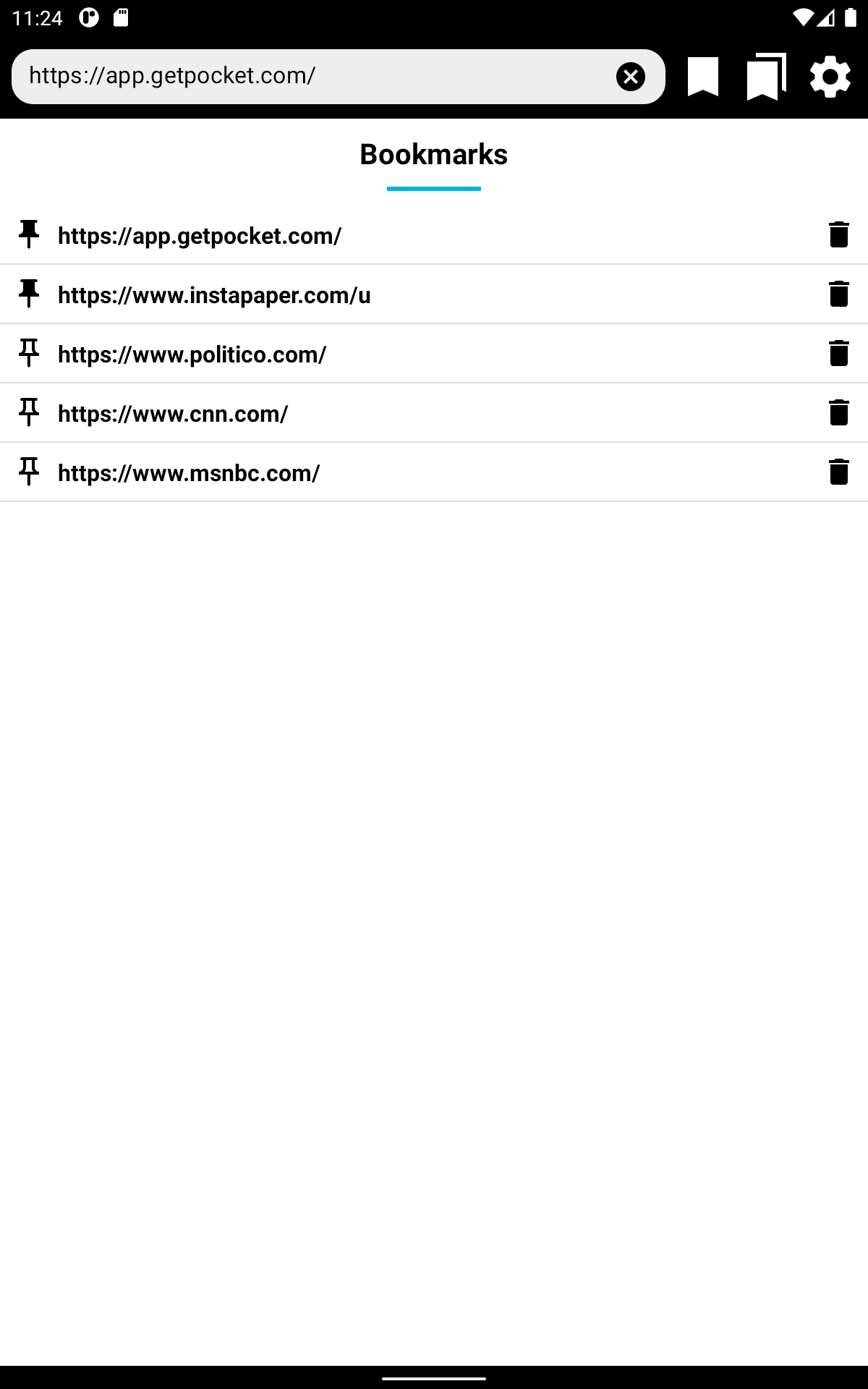 Screenshot showing a Content Aggregator