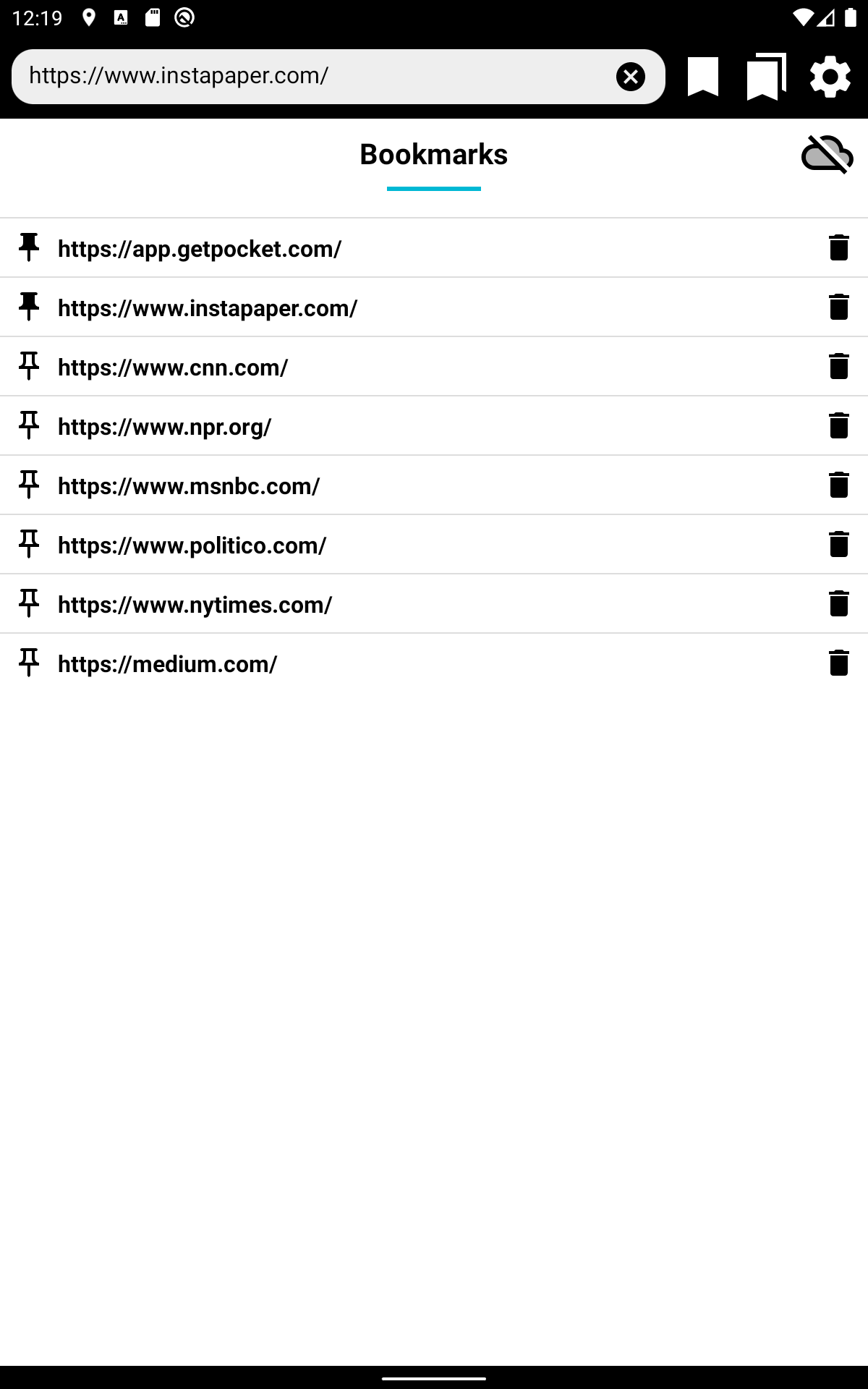 Screenshot showing a Content Aggregator